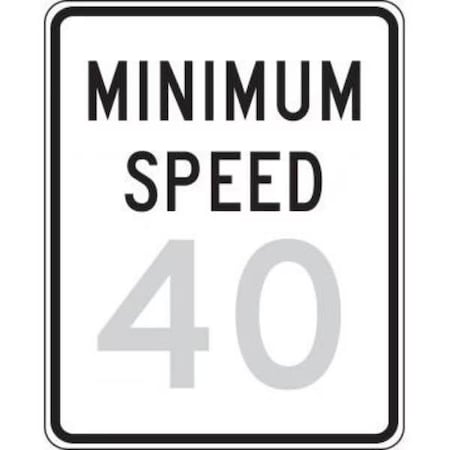 Accuform SPEED LIMIT SIGN MINIMUM SPEED FRR63855HP FRR63855HP